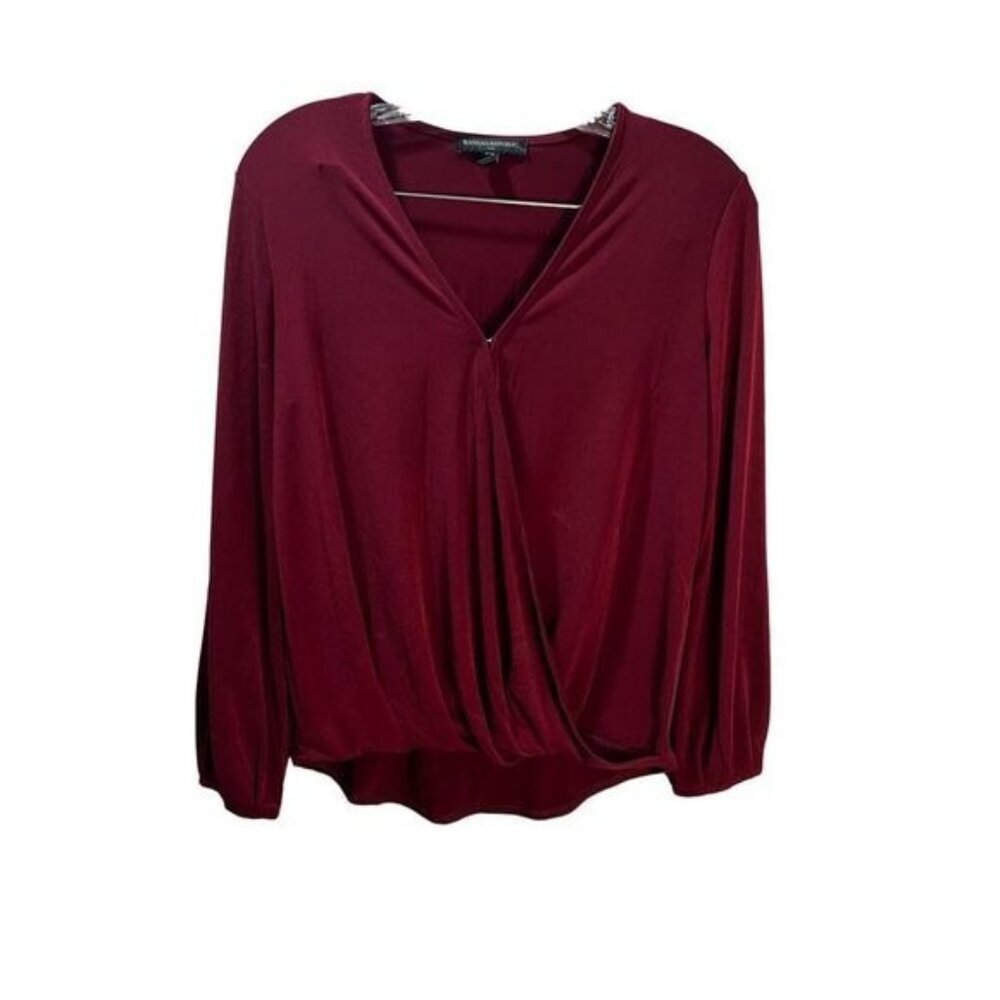 Banana Republic Wrap-Front Blouse XSP NEW‎